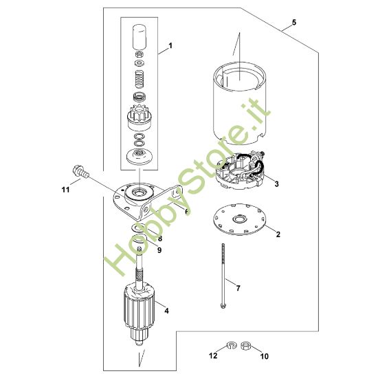 Picture of L - Motorino d'avviamento FH430V-AS54